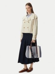 Tommy Hilfiger Torebka Th City Satchel Jacquard AW0AW18733 Niebieski. Niebieskie torebki klasyczne damskie Tommy Hilfiger, bez wzorów, z materiału, bez dodatków. Za 849.99 zł.