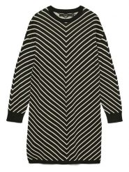 Vero Moda Sukienka w kolorze czarno-kremowym rozmiar: M. Czarne sukienki damskie Vero Moda, na co dzień, m, bez wzorów, bez kołnierzyka, bez ramiączek, midi, proste. Za 130.81 zł.