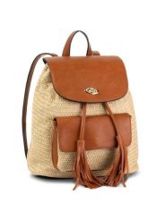 DeeZee Plecak RH1970 Beżowy. Brązowe plecaki damskie DeeZee, bez wzorów, z syntetyku. Za 53.99 zł.