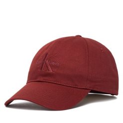 Czapka z daszkiem Calvin Klein. Czerwone czapki męskie CALVIN KLEIN, bez wzorów. Za 169.99 zł.