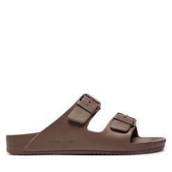 Klapki Jack & Jones. Brązowe klapki i japonki męskie Jack & Jones. Za 69.99 zł.