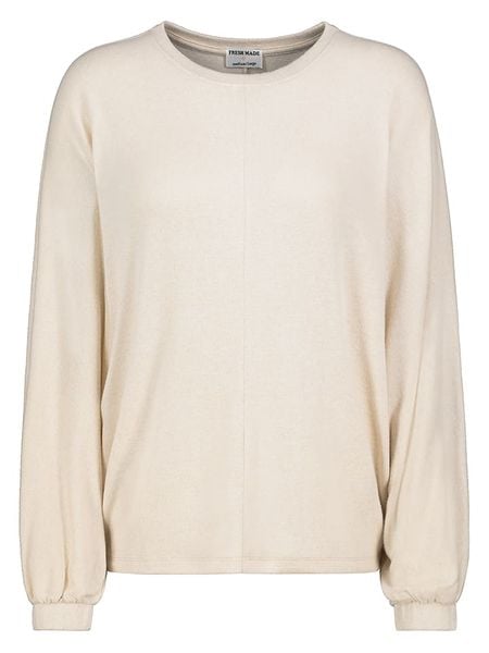 Fresh Made Sweter w kolorze beżowym rozmiar: L/XL. Brązowe swetry klasyczne damskie Fresh Made, l, bez kołnierzyka. Za 56.79 zł.