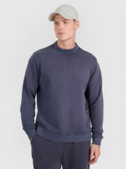 4F Bluza dresowa nierozpinana bez kaptura męska - szara S. Szare bluzy bez kaptura męskie 4f, m, z bawełny. W wyprzedaży za 79.99 zł.
