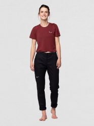 Salewa Koszulka funkcyjna "Lavaredo Hemp" w kolorze czerwonym rozmiar: 42. Czerwone bluzki sportowe damskie Salewa, z materiału, bez kołnierzyka, bez ramiączek. Za 123.25 zł.