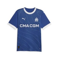 Koszulka wyjazdowa OM 2023/24. Niebieskie t-shirty sportowe męskie Puma, bez ramiączek, do piłki nożnej. W wyprzedaży za 296.70 zł.
