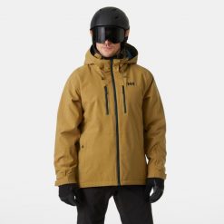 Kurtka narciarska Helly Hansen Juniper 3.0. Brązowe kurtki męskie Helly Hansen, na zimę, m, bez wzorów, sportowe, bez kaptura. Za 1,421.50 zł.