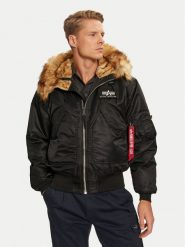 Alpha Industries Kurtka zimowa 113145 Czarny Regular Fit. Czarne kurtki męskie Alpha Industries, na zimę, m, bez wzorów, z syntetyku, bez kaptura. Za 879.99 zł.