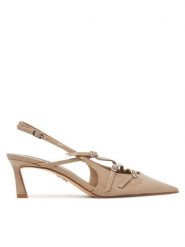 Steve Madden Czółenka Liana SM11003386 Brązowy. Brązowe czółenka damskie Steve Madden, bez wzorów, ze skóry, bez obcasa. Za 389.99 zł.