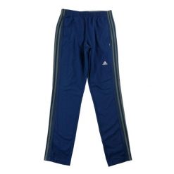 Spodnie dresowe męskie z zamykanymi kieszeniami. Niebieskie spodnie sportowe męskie Adidas, z dresówki. Za 143.46 zł.