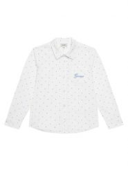 Guess Koszula N6RH02 WE5W0 Biały Regular Fit. Białe koszule chłopięce Guess, z aplikacjami, z bawełny, bez kołnierzyka, bez ramiączek. Za 219.99 zł.