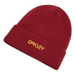Czapka zimowa damska Oakley B1B Logo Beanie. Czerwone czapki zimowe damskie Oakley. Za 57.99 zł.