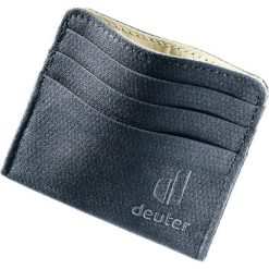 Portfel deuter Card. Czarne portfele damskie Deuter, bez wzorów, z materiału. Za 73.99 zł.