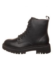 Skechers Skórzane botki "Modern Rugged" w kolorze czarnym rozmiar: 37. Czarne botki damskie Skechers, bez obcasa, bez zapięcia. Za 223.99 zł.
