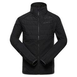 Bluza męska sportowa z wełną merino Alpine Pro Gerl. Czarne bluzy bez kaptura męskie Alpine Pro, m, z wełny. W wyprzedaży za 419.00 zł.