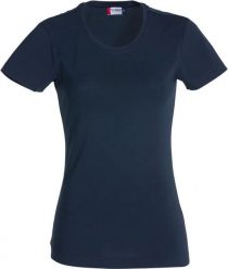 Clique Carolina S/S — damska koszulka z okrągłym dekoltem, elastyczna. Niebieskie t-shirty damskie CLIQUE, s, bez wzorów, z bawełny, bez kołnierzyka. Za 109.18 zł.
