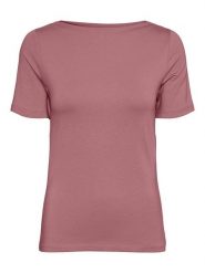 Vero Moda Koszulka "Vmpanda" w kolorze jasnoróżowym rozmiar: XL. Różowe bluzki damskie Vero Moda, xl, bez wzorów, z bawełny, bez kołnierzyka. Za 61.46 zł.