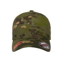 Czapka Z Daszkiem Multicam. Brązowe czapki z daszkiem damskie FLEXFIT, bez wzorów. Za 88.99 zł.