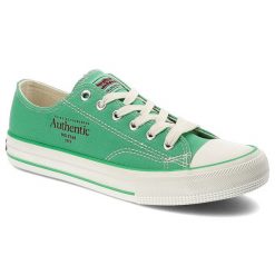 Zielone Trampki Big Star Sportowe Obuwie Unisex. Zielone trampki i tenisówki męskie Big Star, bez wzorów, bez zapięcia. Za 119.00 zł.