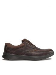 Clarks Półbuty Cotrell Edge 261198037 Brązowy. Brązowe półbuty męskie Clarks, ze skóry, bez zapięcia. Za 259.99 zł.