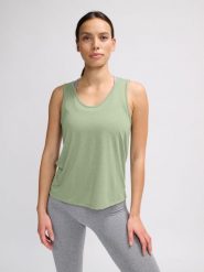 Damski tank top Hummel MT Light Burnout. Szare topy sportowe damskie HUMMEL, na lato, xs, bez wzorów, z dżerseju, bez ramiączek. Za 196.00 zł.