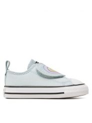 Converse Trampki Chuck Taylor All Star Heart Strap Easy-On A08380C Szary. Szare trampki i tenisówki dziewczęce Converse, bez wzorów, z materiału, bez zapięcia. Za 159.99 zł.
