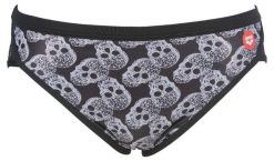 Kąpielówki slipy męskie na basen Arena Crazy Pop Skulls Brief. Białe kąpielówki męskie Arena, m, bez wzorów, z materiału, na fitness i siłownię. Za 31.98 zł.