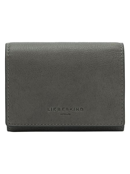 Liebeskind Berlin Skórzany portfel "Louisa" w kolorze antracytowym - 11 x 8 x 2 cm rozmiar: onesize. Czarne portfele damskie LIEBESKIND BERLIN, bez wzorów, z materiału. Za 139.87 zł.