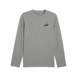 Męska koszulka Essentials z logo No. 1 i długim rękawem PUMA Medium Gray Heather. Szare koszulki męskie z długim rękawem Puma, m. Za 129.00 zł.