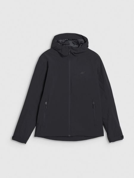4F Kurtka przejściowa membrana 5000 męska - czarna XL. Czarne kurtki męskie 4f, m, bez wzorów, z dzianiny, klasyczne, z kapturem. W wyprzedaży za 249.99 zł.
