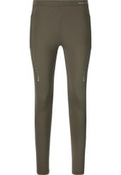 Damskie legginsy Endurance Lindysa. Zielone legginsy sportowe damskie Endurance, bez wzorów, z elastanu, na fitness i siłownię. Za 211.00 zł.
