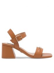 Nine West Sandały 123AL0553 Brązowy. Brązowe sandały damskie Nine West, bez wzorów, z syntetyku, bez obcasa, na słupku. Za 149.99 zł.