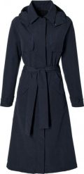 Płaszcz rowerowy Mosse. Niebieskie płaszcze damskie BASIL, m, bez wzorów, z materiału, eleganckie. Za 649.90 zł.