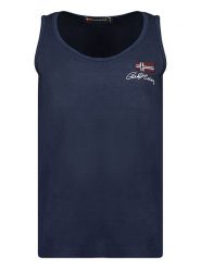 Geographical Norway Top "Jupette" w kolorze granatowym rozmiar: M. Niebieskie topy damskie Geographical Norway, m, bez wzorów, z bawełny, bez kołnierzyka. Za 61.46 zł.