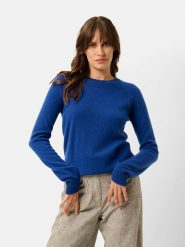 Just Cashmere Kaszmirowy sweter "Helen" w kolorze niebieskim rozmiar: XXL. Niebieskie swetry klasyczne damskie Just Cashmere, xxl, z kaszmiru, bez kołnierzyka. Za 357.63 zł.