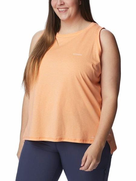 Columbia Top sportowy "Sun Trek™" w kolorze pomarańczowym rozmiar: XL. Pomarańczowe topy damskie Columbia, xl, bez wzorów, z materiału, bez kołnierzyka. Za 43.68 zł.