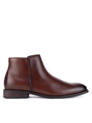 Gino Rossi Botki FABIO-04 124 AM Brązowy. Brązowe buty zimowe męskie Gino Rossi, ze skóry, bez zapięcia. Za 359.99 zł.