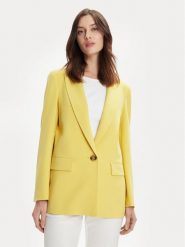 Marella Marynarka Estella 2413041131 Żółty Oversize. Żółte marynarki i żakiety damskie Marella, bez wzorów, z syntetyku. Za 689.00 zł.