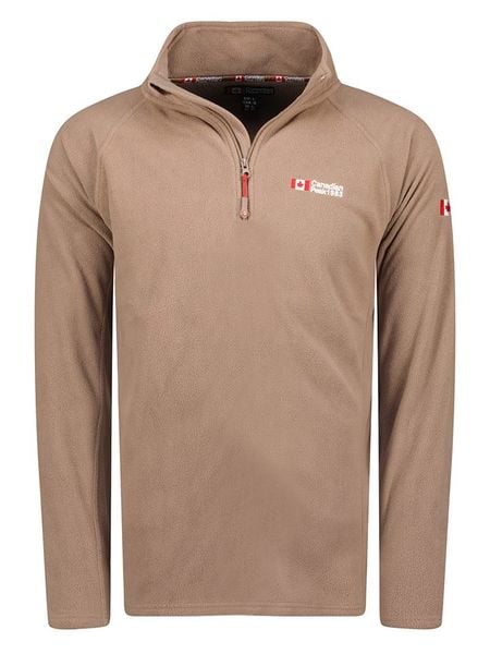 Canadian Peak Kurtka polarowa "Tugeak" w kolorze beżowym rozmiar: 3XL. Brązowe kurtki męskie Canadian Peak, xl, bez wzorów, z polaru, bez kaptura. Za 82.95 zł.