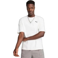 Męskie T-shirt Puma Wardrobe Ess Boxy Tee. Białe t-shirty męskie Puma, m, bez wzorów, z bawełny, bez kołnierzyka. Za 290.00 zł.