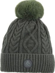 Peak Mountain Czapka "Montchat" w kolorze khaki rozmiar: onesize. Brązowe czapki zimowe damskie Peak Mountain, ze splotem. Za 60.99 zł.