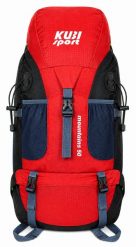 Plecak Mountains 50 L na wędrówki. Czerwone obuwie trekkingowe damskie KUBISPORT, bez wzorów, z materiału. Za 167.00 zł.