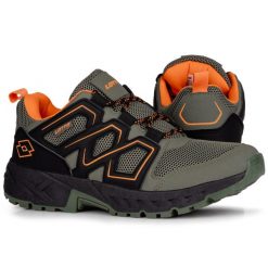 Buty męskie sportowe trekkingowe LOTTO GROTON. Brązowe buty trekkingowe męskie Lotto, bez zapięcia. W wyprzedaży za 159.00 zł.