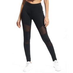 Legginsy Damskie Z Siateczki Technicznej (zestaw 2 Sztuk). Czarne legginsy damskie Urban Classics, xs, bez wzorów. Za 189.99 zł.