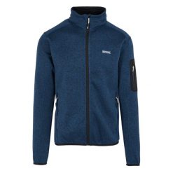 Bluza Polarowa Męska Melanżowy Pełen Suwak Newhill. Niebieskie bluzy bez kaptura męskie Regatta, m, z polaru. Za 80.99 zł.