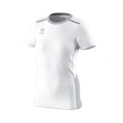 Koszulka damska Errea Konnor. Białe t-shirty damskie ERREA, l, z aplikacjami, z materiału, bez kołnierzyka. Za 108.50 zł.