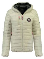 Geographical Norway Kurtka pikowana "Bambway" w kolorze kremowym rozmiar: M. Brązowe kurtki damskie Geographical Norway, m, bez wzorów, bez kaptura. Za 184.89 zł.