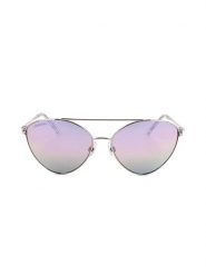 Swarovski Damskie okulary przeciwsłoneczne w kolorze srebrno-jasnoszarym rozmiar: 58. Szare okulary przeciwsłoneczne damskie Swarovski. Za 254.74 zł.