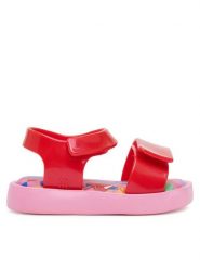 Melissa Sandały Mini Melissa Jump Print Bb 33663 Czerwony. Czerwone sandały dziewczęce Melissa, z tworzywa sztucznego, bez zapięcia. Za 159.99 zł.