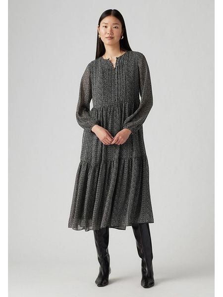 Levi's Sukienka w kolorze czarnym rozmiar: S. Czarne sukienki damskie Levi's, s, bez wzorów, bez kołnierzyka, bez ramiączek, maxi. Za 178.79 zł.