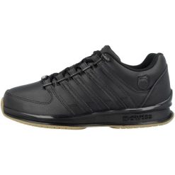 Buty do chodzenia męskie K-Swiss Rinzler. Czarne buty trekkingowe męskie K-Swiss, z gumy, bez zapięcia, na fitness i siłownię. Za 279.00 zł.